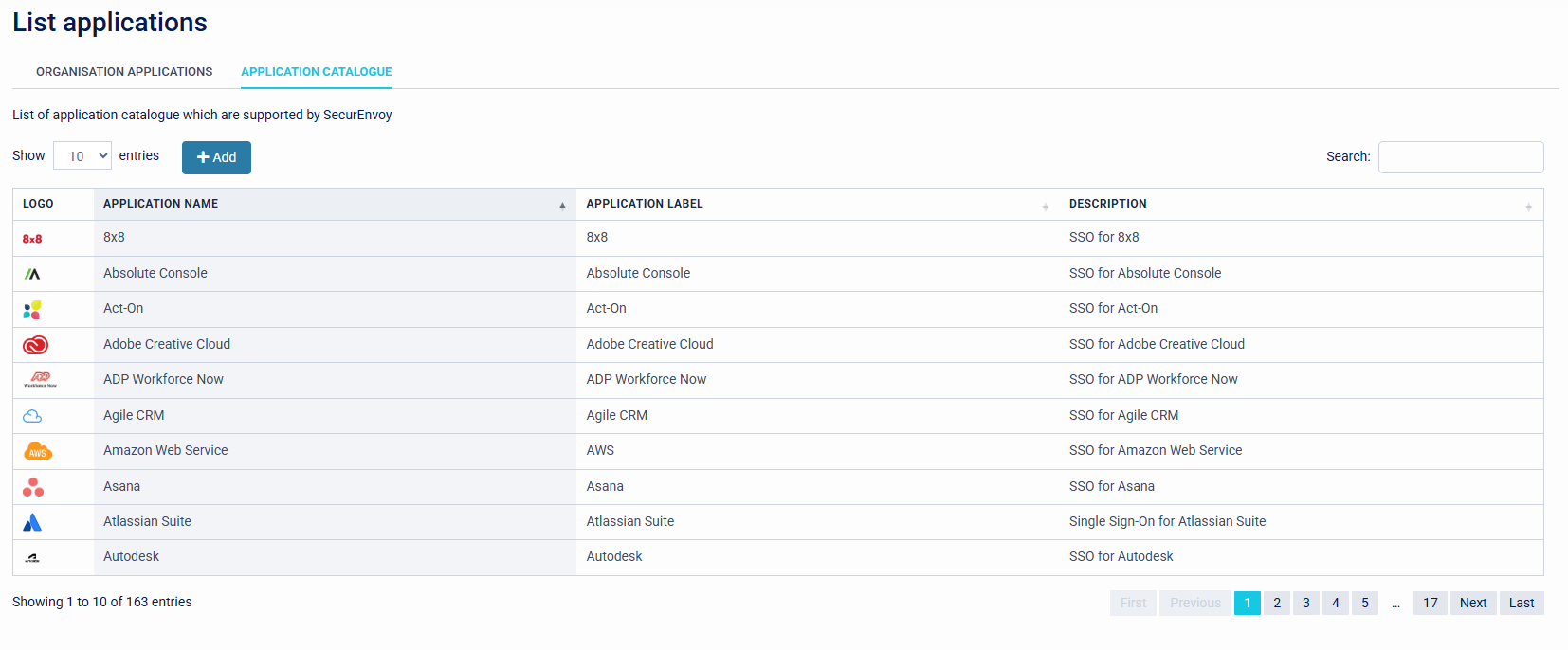 Applications - List Applications
