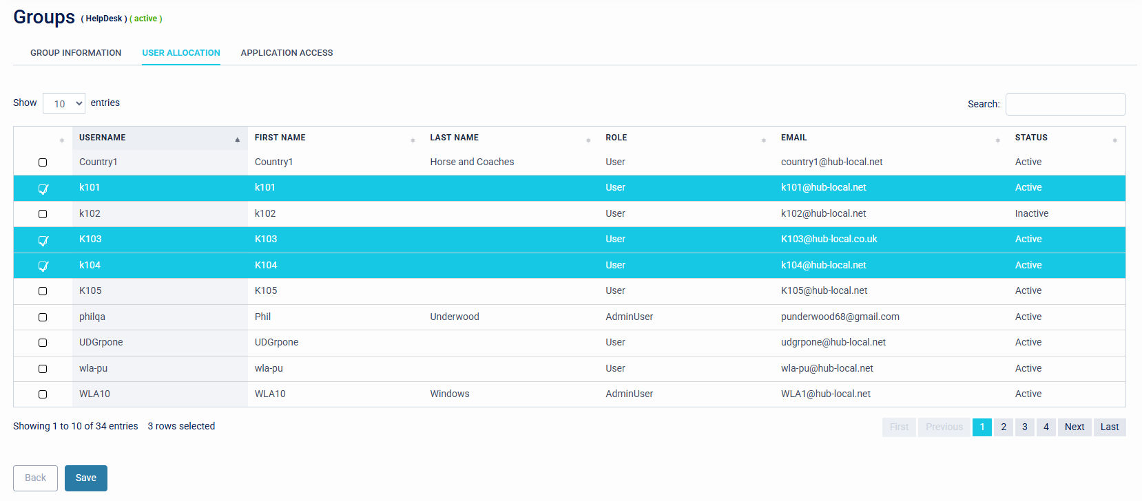 Groups - Group Information
