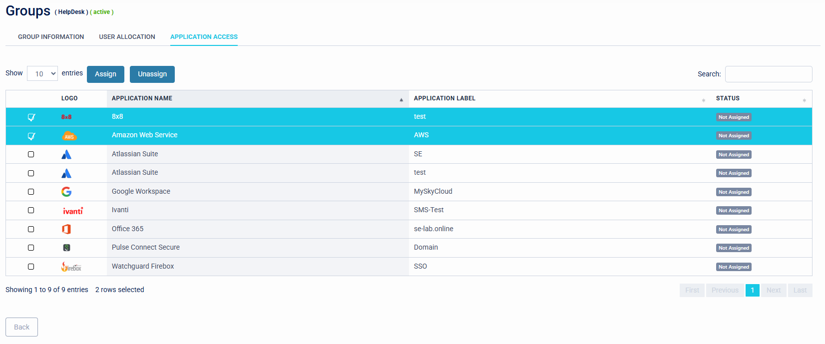Groups - Group Information