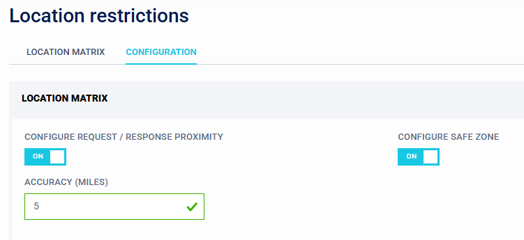 Location Restriction