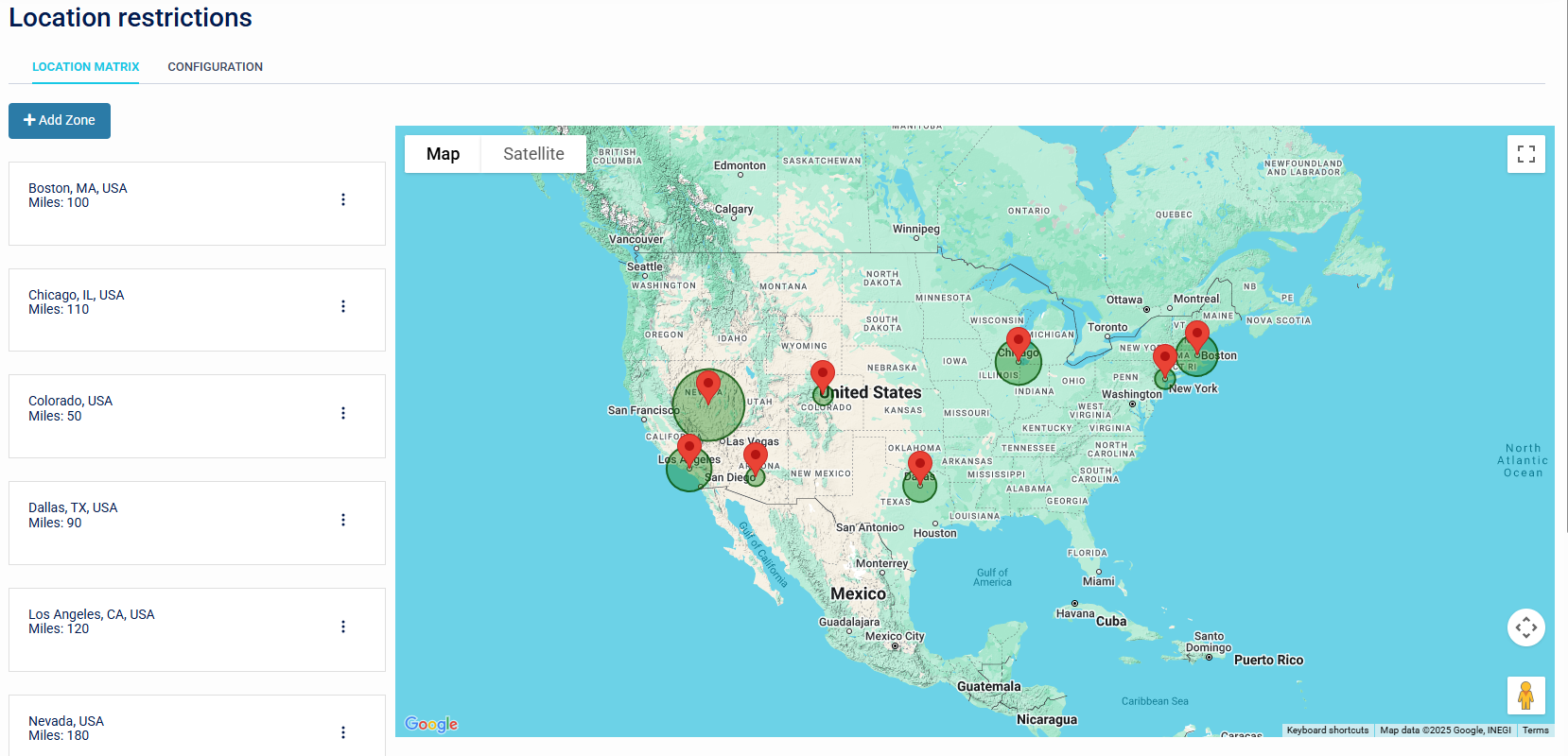 Location Restriction