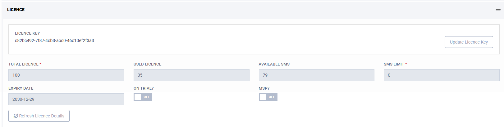 Organisation Information