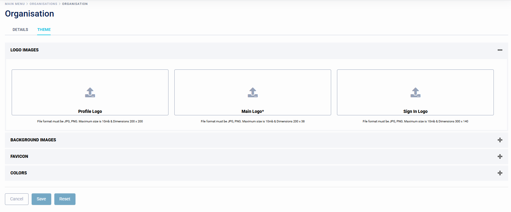 Organisation Information