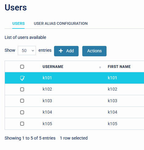 Merge User list