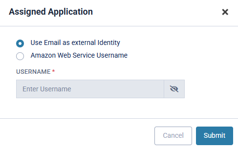 User - Applications list